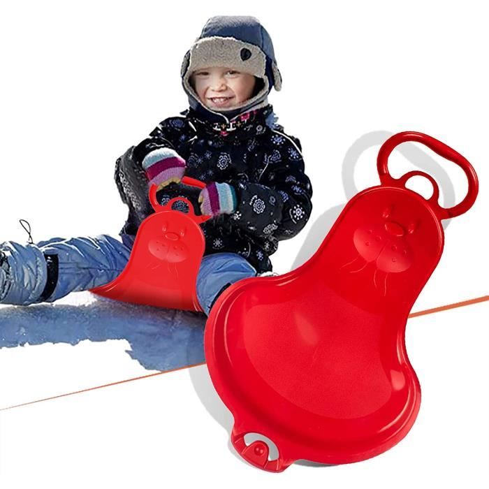 Luge enfant adulte, luge à neige avec 2 poignées perforées, tapis de luge  flexibles portables, luge sur sable, herbe, ski, sn[17] - Cdiscount Sport