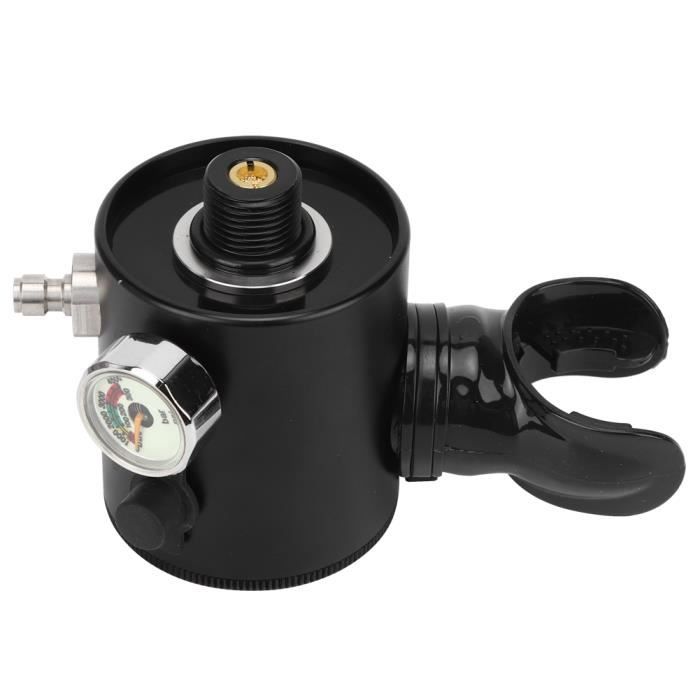 Détendeur De Plongée S400 – Alliage Aluminium + Inox, Manomètre, Double Filtration 0,03 µm, Soupape De Surpression