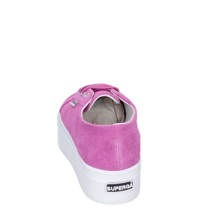 SUPERGA Baskets Sneakers Femme Rose Daim BE848 Rose Cdiscount Chaussures