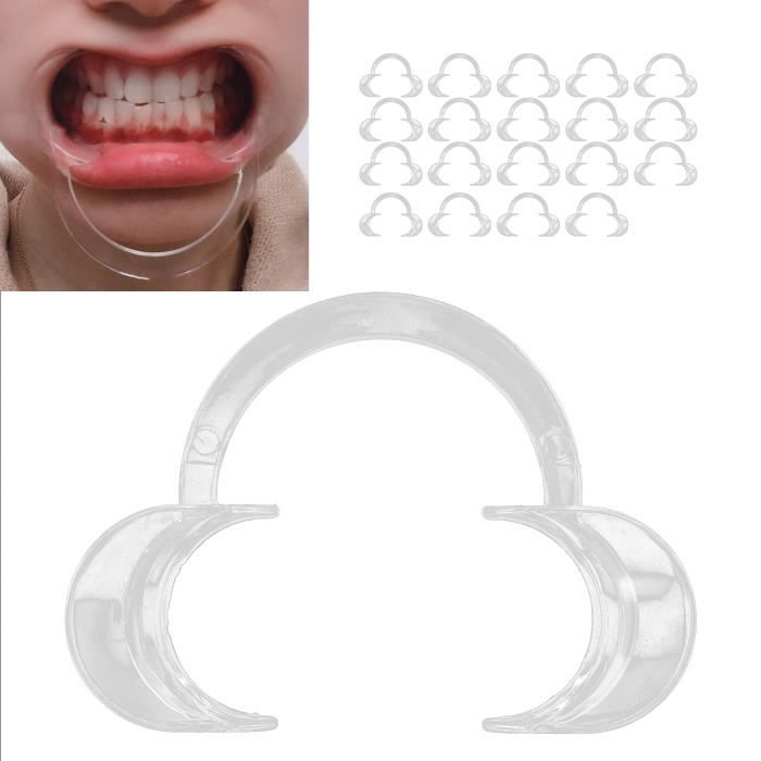 Omabeta ouvre-bouche dentaire 20pcs écarteur de joue à lèvres
