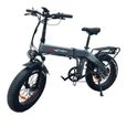 FICYACTO Vélo électrique E-Bike 20'' BT20 - électrique fat bike - Batterie Samsung 48V10AH - 750W Shimano 7 vitesses - Gris-2