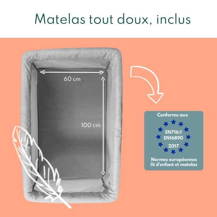 Lit de voyage Maxi-Cosi Iris – tissu 100 % recyclé