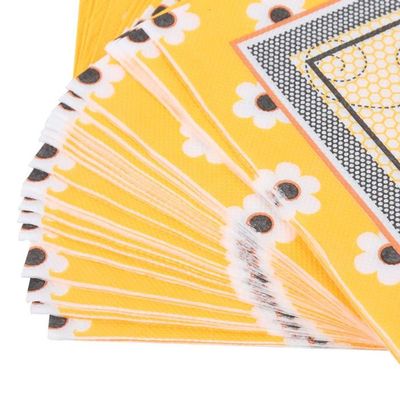 20pcs serviette en papier serviette artisanat artisanat décor de découpe de  papier pour la famille(Imprimé abeille jaune ) - Cdiscount Maison