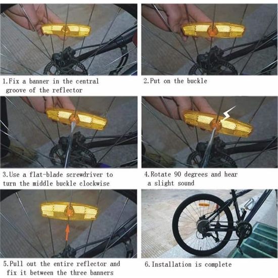 Réflecteurs à rayons de vélo – pack 12 – CHARCOAL – LAPADD