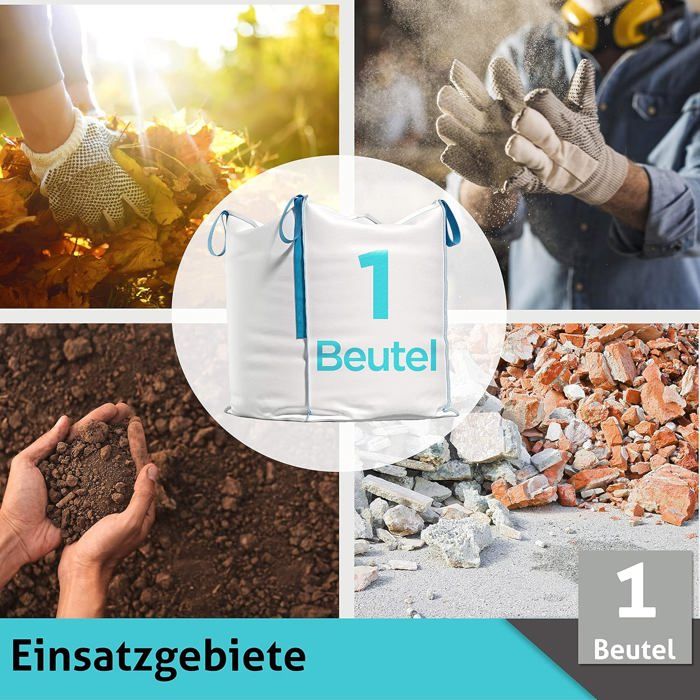 Grands Sacs Pour Gravats, Extra-large 90 X 90 X 120 Cm Pour Les Gros Travaux De Rénovation