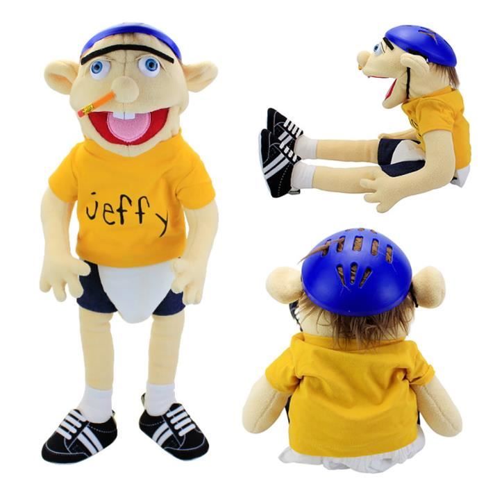 Jeffy peluche jouets Cosplay garçon Jeffy marionnette doux peluche poupée  enfants cadeaux d'anniversaire 