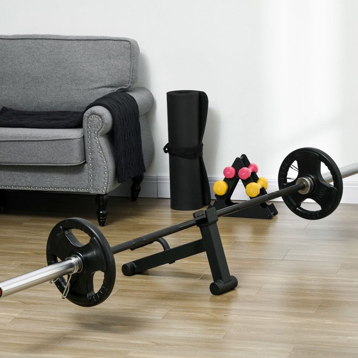 SPORTNOW Mini Deadlift Jack – Cric Haltères 200 Kg – Acier Robuste Avec Poignée Antidérapante – Idéal Soulevé De Terre Maison