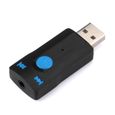 Voiture sans fil Bluetooth Kit audio AUX Récepteur Bluetooth USB Adapter cr118-3