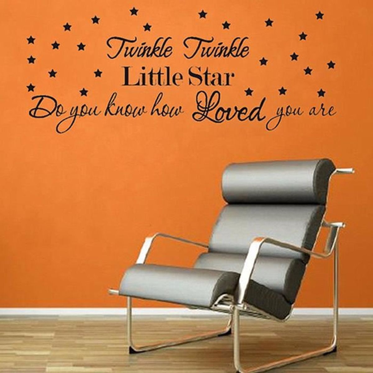 Twinkle Twinkle Little Star Amovible Mural Wall Stickers Muraux Autocollant Chambre Maison 
