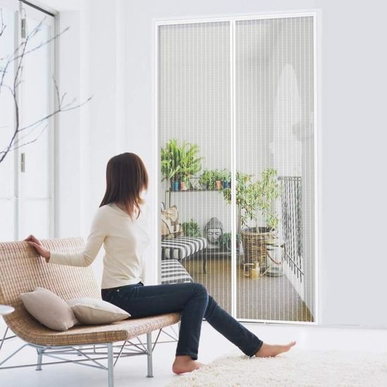 Magnétique Moustiquaire 290 X 280 Cm Auto-Adhésif En Maille