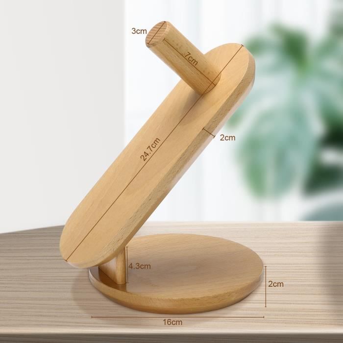 Support Mural YYBO Pour Sèche-cheveux Et Lisseur - En Acier Inoxydable SUS304, Sans Perçage, Adhésif 3M (diam. 4.6 Cm)