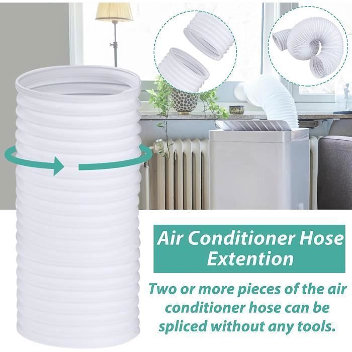 Tuyau de climatisation portable, diamètre 150 mm, longueur 3 m, kit de tuyau universel pour extracteurs de climatiseurs portables,sèche-linge | Leroy Merlin