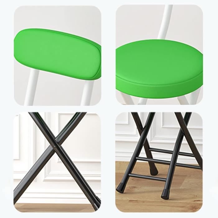 Tabouret De Camping Pliable Ultra Léger - Charge 200 Kg - Acier & Tissu Oxford - Pour Randonnée, Pêche, Plage - 8