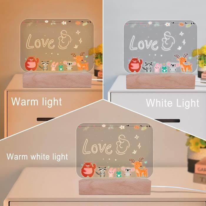 LEADSTAR DIY Kit De Peinture Lampe De Ours Veilleuse 3D, Cadeau Fille Garcon 3 4 5 6 7 8 9 10 12 Ans, Arts Et Artisanat Ours Jouet Garcon Fille, Loisir Créatif