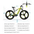 VTT électrique homme, 29" vélo électrique montagne adulte, electric mountain bike, moteur 55Nm, frein disque hydraulique, M520 Vert-5