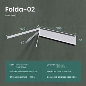 Porte-serviettes Magnétique En Inox ULIBERMAGNET (lot De 2) | Pour Frigo, Four, Lave-vaisselle, Surface Métallique