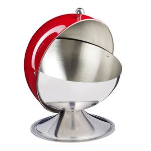 Sucrier En Céramique 300 Ml Avec Couvercle Et Cuillère - Design Carré, Ligne Dorée, Pour Sucre, Sel, épices...