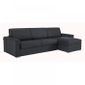 Canapé Dangle Dreamer Convertible Ouverture Rapido 120cm Cuir Eco Gris Couchage Quotidien