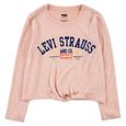 Levi'S Kids Tie Front Tee Shirt Garçon Rose Taille Unique-0