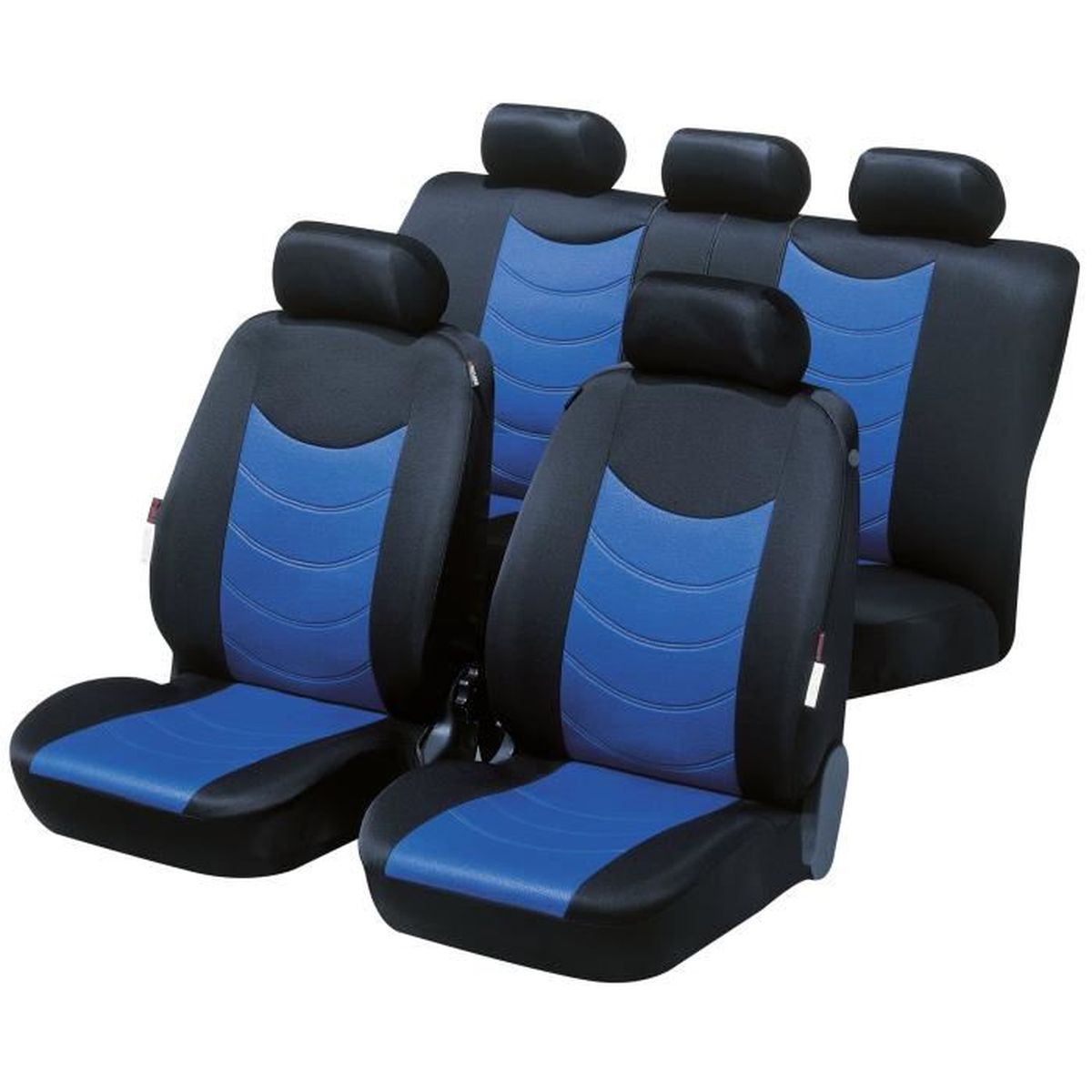 Mossa - Housses De Siège Sur Mesure Pour Peugeot 207 Berline Et SW (2006-2012) - Tissu Polyester, Coutures Airbag - Kit Complet