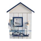 AMRINUGL Boîte à clés murale en bois, support pour articles divers, pratique et pratique, boîte de rangement pour clés Label