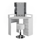 Vicco coiffeuse Tilda, Blanc, 113.3 cm avec éclairage LED et tabouret