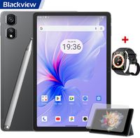 Blackview Tab 16 Pro Tablette Tactile 10.95" 24Go+256Go-SD 1To 7700mAh 13MP+8MP Android 14 Dual SIM PC Mode Gris Avec R30 Pro Noir