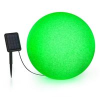Blumfeldt Shinestone Solar 50 - Lampe Ø 50cm pour jardin & terrasse - Panneau solaire - 16 couleurs - Batterie lithium-ion