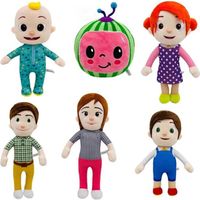 6 pièces Cocomelon JJ peluche jouet famille en peluche poupée éducative enfants enfants cadeau d'anniversaire nouveau