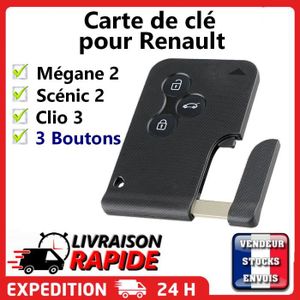 Carte télécommande vierge Renault Clio 3, Megane 2, Scenic 2 PCF7947