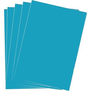 PAPIER À PLIER Lot de 50 Cartes A4 de Couleur Bleue (220 g-m²) pour Loisirs créatifs pour Enfants, Collage, modélisme, EV868, Coloris.[Y2269]