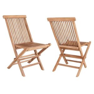 FAUTEUIL JARDIN  Chaise - TOLEDO - 4 chaises de jardin en teck - Bo