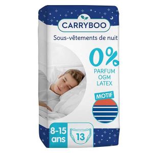 COUCHE Carryboo Sous-Vêtement de Nuit Garçon 8-15ans 13 unités