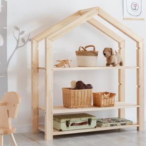 WODENY Children /Étag/ère en Bois pour Livres en Toile pour Enfants