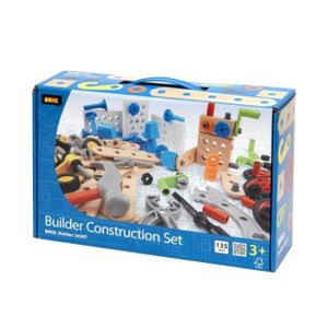 ASSEMBLAGE CONSTRUCTION BRIO Builder - 34587 - Coffret Evolution Builder - 136 pièces - Jeu de construction STEM - Sans pile - Créations libres ou guidées -