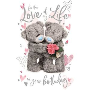 CARTE CORRESPONDANCE Tatty Teddy For The Love Of My Life Carte D'Annive