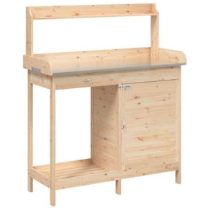 TABLE DE REMPOTAGE LIS Table de rempotage avec armoire bois massif de sapin CQ019 AB156343