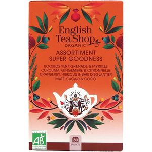 INFUSION Assortiment infusions Super Goodness - English Tea Shop - 20 sachets - Lot de 6