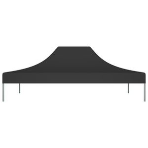 TONNELLE - BARNUM CESAR Toit de tente de réception 4x3 m Noir 270 g/m² 9313052350872