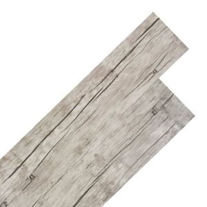 PLANCHER CHAUFFANT Zerodis Planches de plancher PVC autoadhésif 2,51 m² 2 mm Chêne délavé 117262