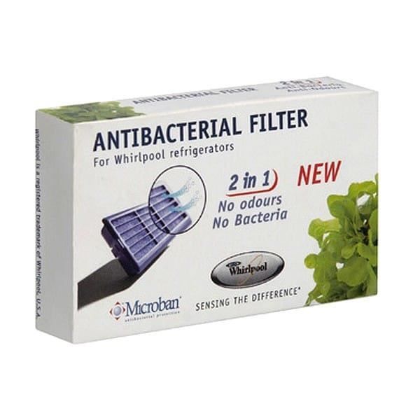 FilterLogic  Lot de 2 - Filtre antibactérien pour réfrigérateur Whirlpool,  Indesit, IKEA, KitchenAid, Hotpoint - Traitement de l'air - Compatible avec  Microban ANT001, ANT-001, ANTF-MIC 481248048172 : : Gros  électroménager