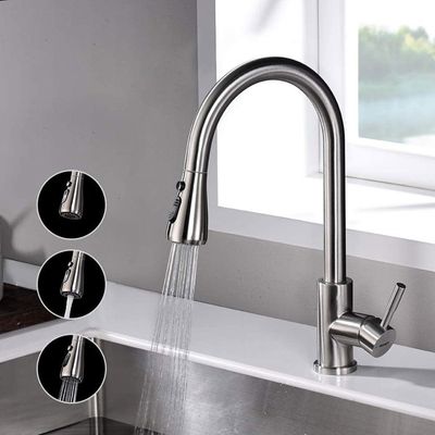 Robinet Mitigeur Haut Pour Lavabo Ibergrif - Design Élégant Gris, Bec Haut Et Économiseur D'Eau
