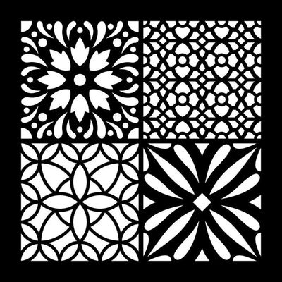 64 Pochoirs Peinture Fleurs & Papillons 7.6x7.6 Cm – Réutilisables Pour Murs, Meubles, Tissu, Scrapbooking – Printemps DIY