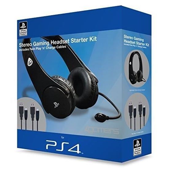 Playstation 4 Officially Licensed Stereo Gaming Headset Starter Kit (PS4) Cdiscount
