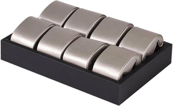 Organisateur / Présentoir à Bijoux Et Montres - Support En Bois Synthétique Marron - Dimensions 24x21x15 Cm - Neuf