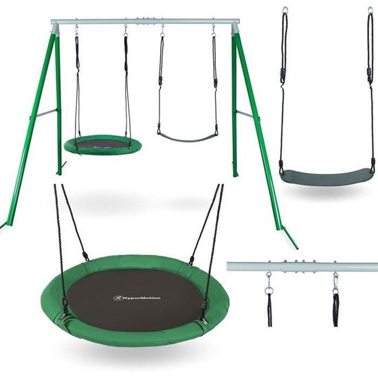 Portique Balançoire Exérieur Enfants 3-9 Ans Avec Nid/Panier De Basket Balancoire Echelle Escalade Balancoire A Corde 91806870 Portique Balançoire Exérieur Enfants 3-9 Ans Avec Nid/Panier De Basket Balancoire Echelle Escalade Balancoire A Corde 91806870