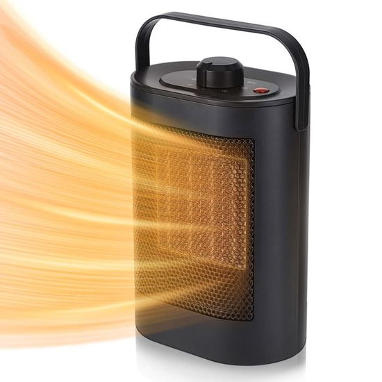 LI-Mini Chauffage 1500W d'appoint Electrique Radiateur Soufflant à Économie d'énergie en