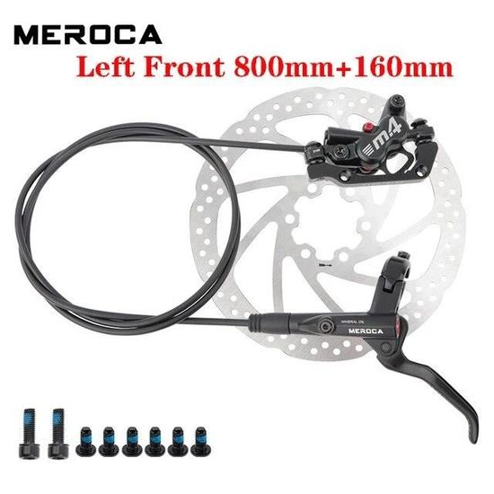 MEROCA-Étrier de freins hydrauliques pour VTT,4 pistons,rotor de 160mm ...