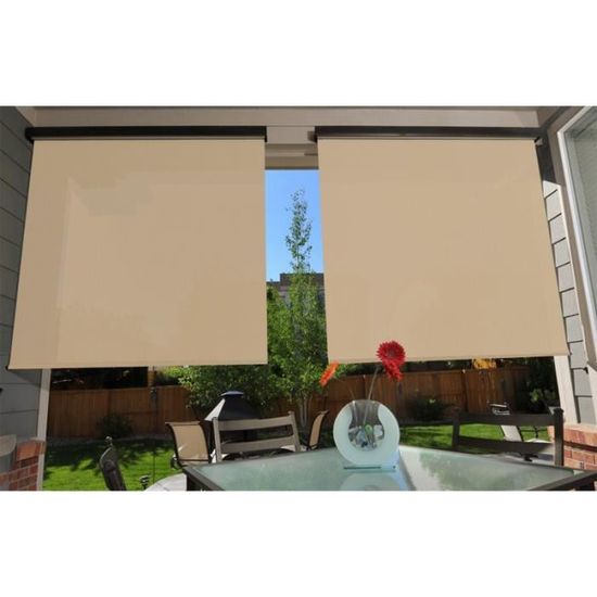 Store vertical enrouleur extérieur pour terrasse ou balcon - Anthracite