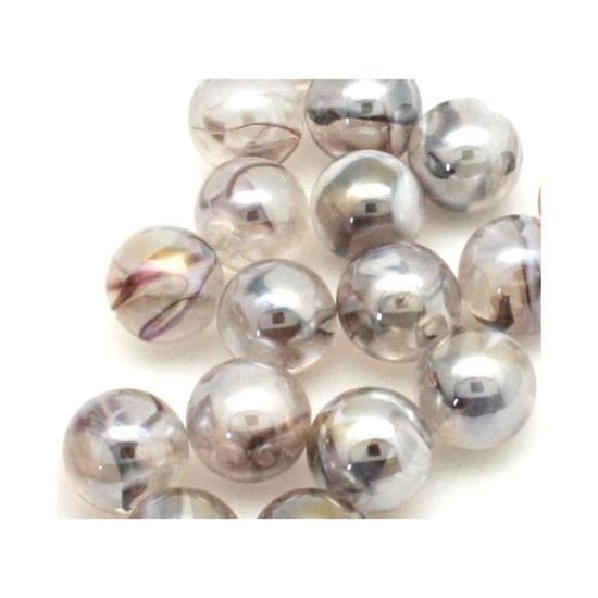 Billes Rondes En Verre Plates Opaques Blanches - Décoration Élégante